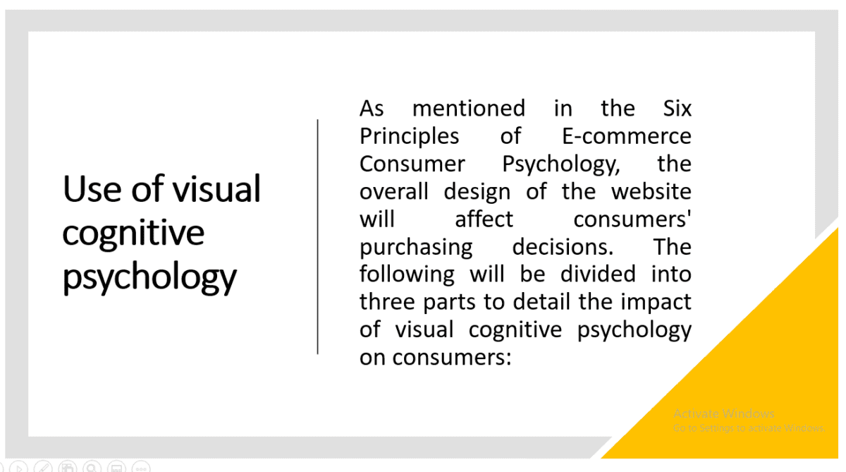 Visual Cognitive Psychology Impact on Consumers