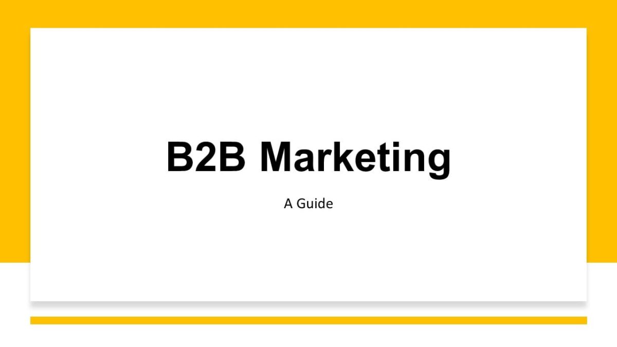 B2B Marketing Guide